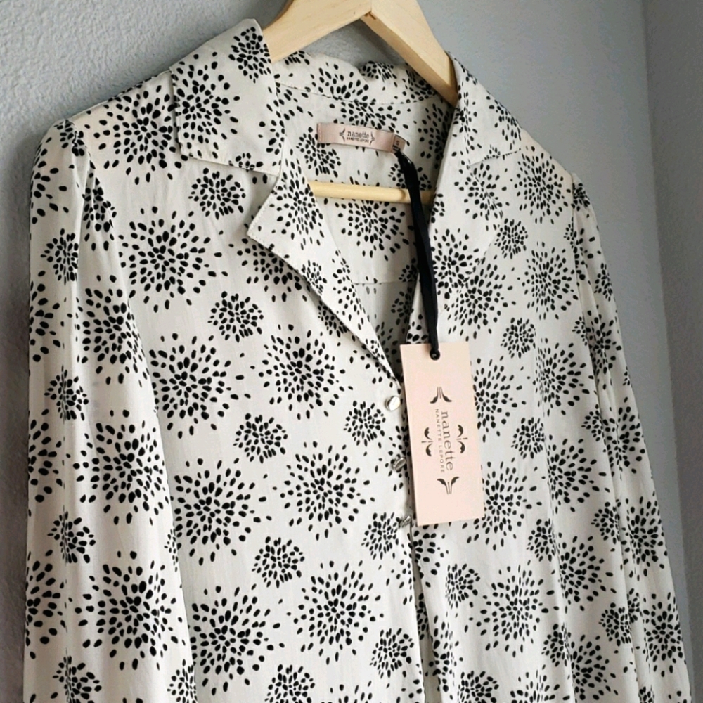 NANETTE Nanette Lepore Blouse Hard to Find Top Women's Size Small - Picture 1 of 12